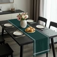 thumbnail image 2 of Pure Dark Green Table Runner 72 Inches Long, Simple Solid Color Kitchen Coffee Dining Table Decoration for Home Party Birthday Wedding Home Decor 14x72 Inches, 2 of 8