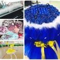 thumbnail image 4 of 7pcs Colorful Turkey Feather Scarf Craft Supplies Decora Set, Colorful Plush Strips Are 6.56 Feet Long And 2.36 Inches Wide, Festival Day Celebration, 4 of 5