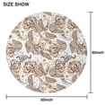 thumbnail image 6 of Orange Paisley Pattern Round Tablecloth 60"x60",Wrinkle Wipeable Table Cloth for Kitchen Dining Room Picnic Patio Party, 6 of 6
