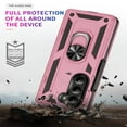 thumbnail image 4 of SaniMore Tri-layer Case for Samsung Galaxy Z Fold 5 7.6" 2023, 360° Rotating Holder/Kickstand Rugged PC Back TPU Bumper Magnetic Car Mount Anti-fingerprint Heavy Duty Protective Case, Pink, 4 of 8