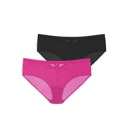 Adored by Adore Me Women’s Dakota Lace and Mesh Hipster Underwear, 2-Pack, Sizes S-XXXL