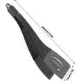 thumbnail image 2 of 3 In 1 Kitchen Silicone Spatula Tongs For Cooking, Serving Heat Resistant Detachable Flexible Flipping Clip, Suitable for Frying, Grilling, Barbecue, Baking - Grey-Black, 2 of 7