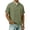 Army Green, variant on Men’s Short Sleeve Henley Shirt Cotton and Linen Casual Button Down T Shirt Lightweight Breathable Summer Tee Relaxed Fit Basic Pullover Top