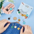 thumbnail image 3 of 24 Pcs Acrylic Rhinestone Cat Head Stitch Markers Crochet Stitch Marker Charms 304 Stainless Steel Clasp Locking Stitch Marker for Knitting Weaving Sewing Jewelry Making for DIY, 3 of 6