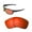 Fire Red Mirror Coated - Polarized, variant on Walleva Brown Polarized Replacement Lenses for Oakley Drop Point Sunglasses