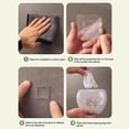thumbnail image 3 of 3PCS Fresh-Keeping Bag Storage Box 3pc Plastic Wrap Storage Box Dispenser Wall Mounted Fresh Keeping Bag Sleeve Organizer Saving Solution For Kitchen Storage No Drilling Shower Cap Storage Box, 3 of 8