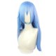 thumbnail image 1 of Peluca de cosplay azul claro, larga y recta, 65 cm, para adolescentes/adultos, 1 of 1