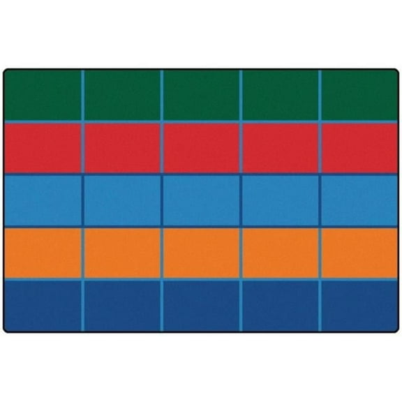 Carpets for Kids 72.91 Color Blocks Value Seating Rug  6 ft. x 9 ft.