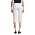 thumbnail image 2 of Lands' End Women's Petite Sport Knit High Rise Elastic Waist Capri Pants, 2 of 3