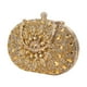 thumbnail image 3 of Bolso de mano de noche para mujer, cartera elegante con bolsillo y cuentas de diamantes de imitación. oro, 3 of 9