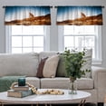 thumbnail image 4 of LALILO Kitchen Curtain Valance Man Bicycle Desert Terrain Rod Pocket Window Curtain 52"x 18" Set of 2, 4 of 5