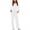 White, variant on Yirov Women's 2 Piece Lounge Pajama Sets Soft 3/4 Sleeve Tops and Wide Leg Pants Loose Casual Sleepwear Outfits with Pockets(White,X-Large)