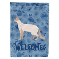 Carolines Treasures CK4857CHF Colorpoint Longhair 2 Cat Welcome Flag Canvas House Size Large multicolor