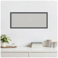 thumbnail image 6 of Amanti Art Grey Cork Board Framed Eva Black Silver Thin Bulletin Board 32 in. x 14 in., 6 of 7