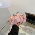 thumbnail image 2 of Bolsa de mano de PU con hebilla de Clip de Metal para mujer, de cuero para viajes y citas Ndcxsfigh Para Estrenar, 2 of 9
