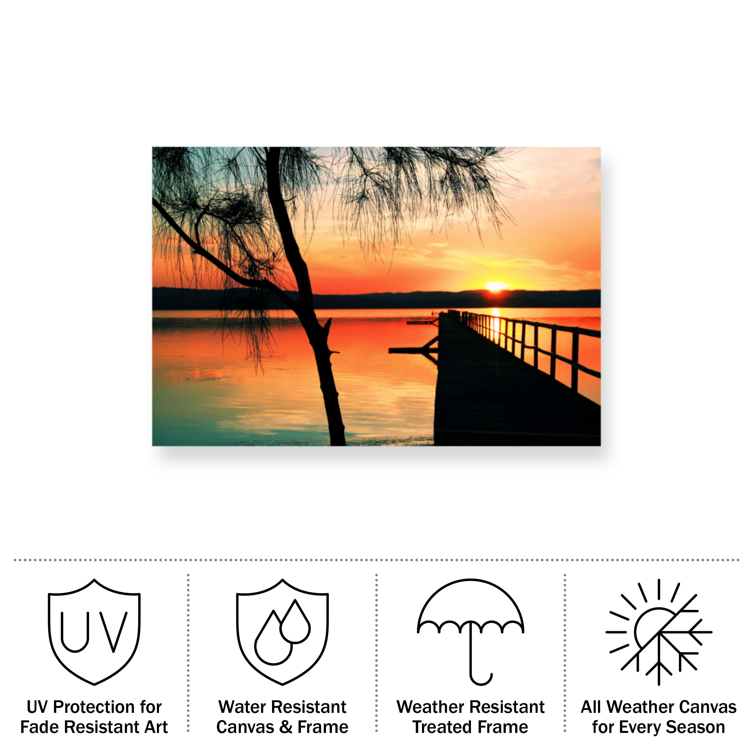 Incredi 'Once Upon An Evening' Outdoor Canvas 12x19
