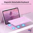 thumbnail image 4 of Funda de teclado JKSML para iPad 11th 10th Gen 11/10.9 pulgadas, color morado, 4 of 8