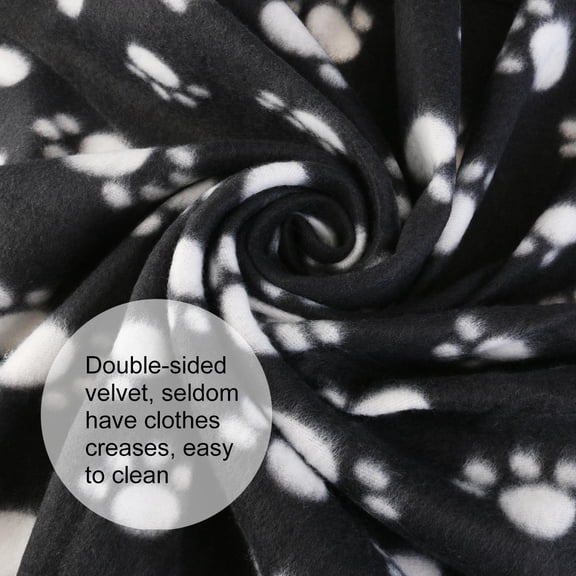 HONMEET Throw Blanket for Pets, Soft Dog and Cat Paw Design, Cozy and Warm, 1 Set