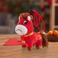 thumbnail image 7 of Crying Horse, 2026 Chinese New Year Horses Plush, 4.72in Funny Horse Plushie Figurine, Chinese Lunar New Year Mascot Zodiac Ornament for Home Store Tabletop Decor, Red (Crying), 7 of 7