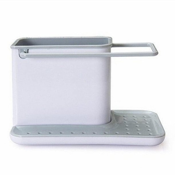 Carrito para fregadero, soporte para esponja de cocina, organizador de jabón, colgador de tela, carrito multiusos para fregadero