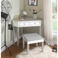 thumbnail image 2 of Posh Living Perry 2-Drawer Wood Vanity Set with Crystal Knobs in Gray/White, 2 of 7