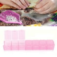 thumbnail image 2 of Fdit Divide Storage Box 7-Grid Watercolor Palette Jewelry Travel Repacking Plastic Container,Jewelry Storage Box,Travel Repacking Box, 2 of 10