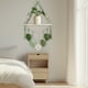 thumbnail image 5 of Estante colgante tejido | Estante flotante de macramé para interiores | Estante de madera para decoración de pared | Expositor estilo bohemio | Verde y marrón, 5 of 6