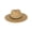 Light Brown, variant on Braided Toyo Fedora Sun Hat with Leopard Hat Band (Women)