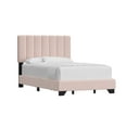 thumbnail image 6 of Reece Channel Stitched Upholstered Full Bed, Light Pink, by Hillsdale Living Essentials, 6 of 21