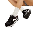 thumbnail image 6 of LUCKY STEP Womens Retro Chunky Sneakers Fashion Color Blocked Casual Shoes,Black, 6 of 6
