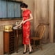 thumbnail image 3 of Disfraz cheongsam crisantemo cheongsam C0136 Diseño versátil, 3 of 6