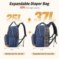 thumbnail image 2 of Mochila para Pañales Tonyeee Azul Expandible 25-37L, 2 of 7