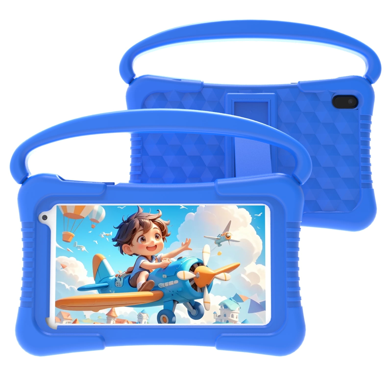 Android 12 Kids Tablet 7 inch Tablet for Kids, WiFi Tablets with Case, 4GB RAM+32GB ROM Educational Games Parent