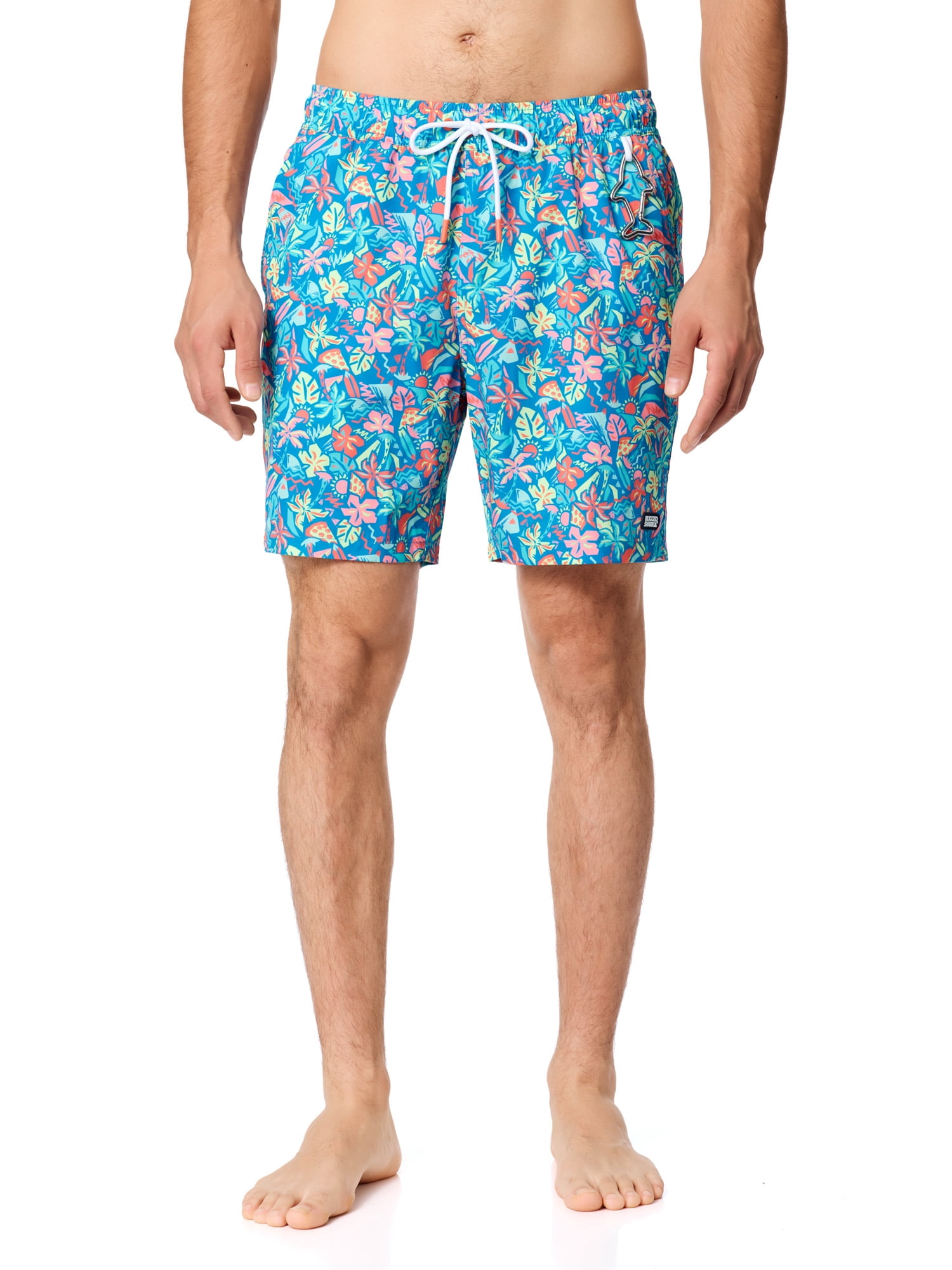Rugged Shark Mens & Big Mens Swim Trunks, 7" Inseam, Sizes S-3XL