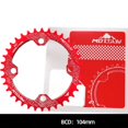 thumbnail image 1 of (One Piece) Mountain Bike 104BCD Chainring Positive and Negative Chainring Single Speed Round (Disc 32T) Red, 1 of 4