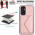 thumbnail image 4 of ELEHOLD Wallet Crossbody Case for Samsung Galaxy A05S Case with Flip Card Slots RFID Blocking Function Magnetic Closure Stand Detachable Crossbody Shoulder Strap for Women Girls,pink, 4 of 8