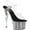 Clear PVC/Black Simulated Rhinestones, variant on Women's Pleaser Adore 708SRS Platform Sandal