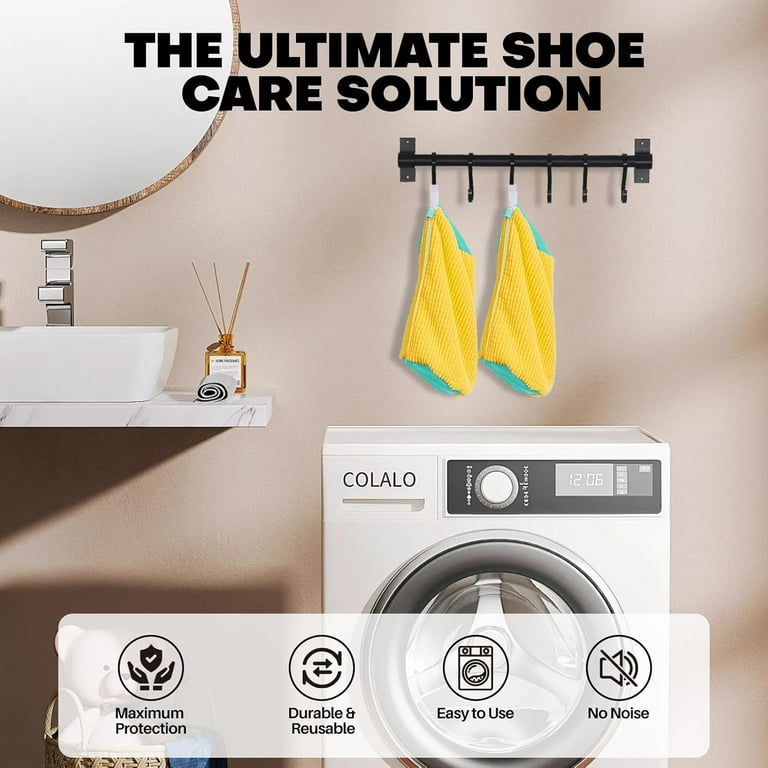 Sneaker Washing Machine Bags 2-Pack - Laundry Shoe Protection Bags For Washer & Dryer (Yellow)