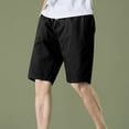 thumbnail image 2 of Mlzmgr Mens Shorts Elastic Waist 11 Inch Inseam Drawstring Straight Leg Shorts Summer Going out Daily Shorts, 2 of 8