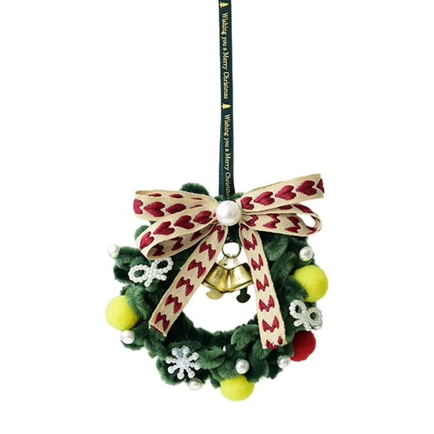 Adornos colgantes navideños para decoración del hogar, adorno para puerta de granja, oficina Guirnalda