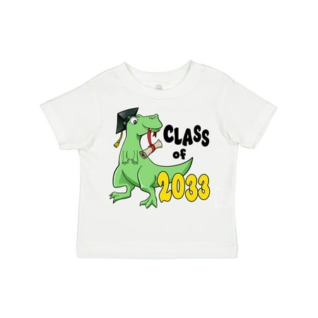 

Inktastic Class of 2033 Green Dinosaur with a Cap and Diploma Gift Toddler Boy or Toddler Girl T-Shirt