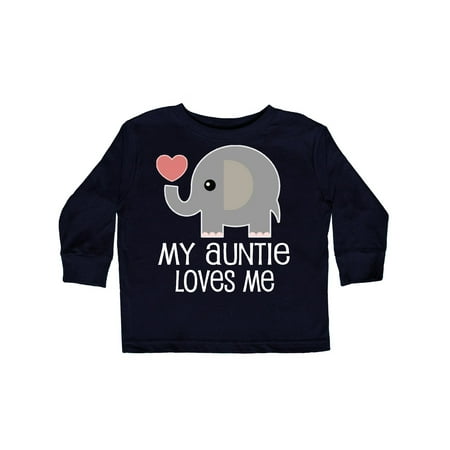 

Inktastic My Auntie Loves Me Niece Gift Gift Toddler Boy or Toddler Girl Long Sleeve T-Shirt