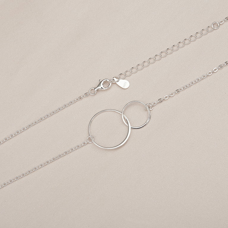 Anavia Mother & Son Necklace for Mothers Day Gift, Birthday Gift from Son  to Mom, 925 Sterling Silver Mother-Son Jewelry