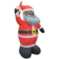 thumbnail image 1 of Jeco Géant Résistant aux Intempéries Polyester Gonflable LED Noël Gris Barbe Père Noël, 1 of 9