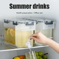 thumbnail image 3 of Dispensador de bebidas de plástico de 3,5 L con grifo, dispensador de zumo helado para nevera, fiestas, uso diario., 3 of 11