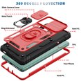 thumbnail image 6 of ShellTech Case for Galaxy S20 FE, Shockproof Impact Resistant with Slide Lens Protective Cover Case for Samsung Galaxy S20 FE/S20 FE 5G,Red/Black, 6 of 11