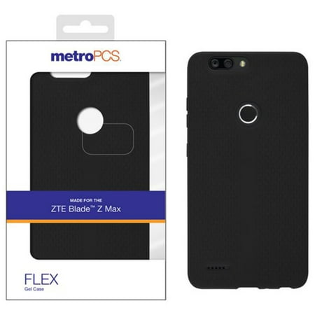 vAccessorize Metro Pcs Zte Blade / Pro2 / Sequoia Z Max Slim Bumper Protection Flex Gel Silicone Phone Case Cover - Black