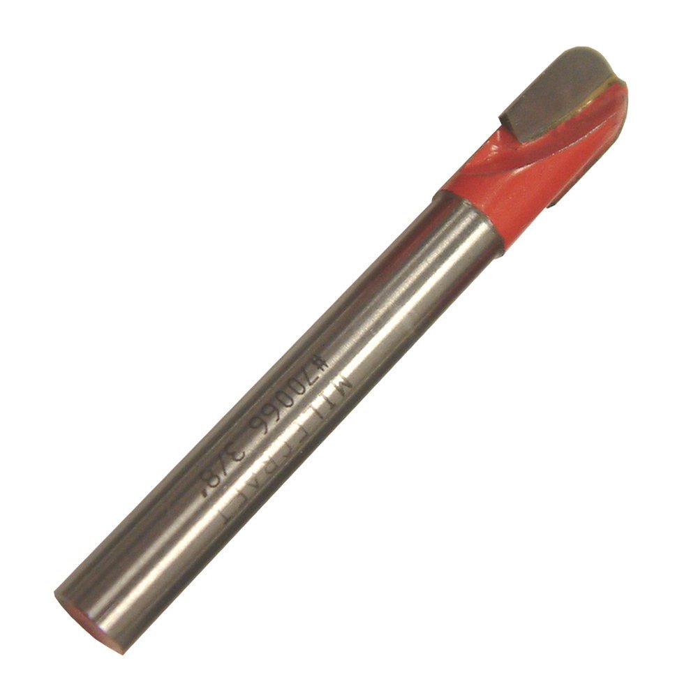 Milescraft 2212 3/8Inch Long Reach Router Bit for Sign Making