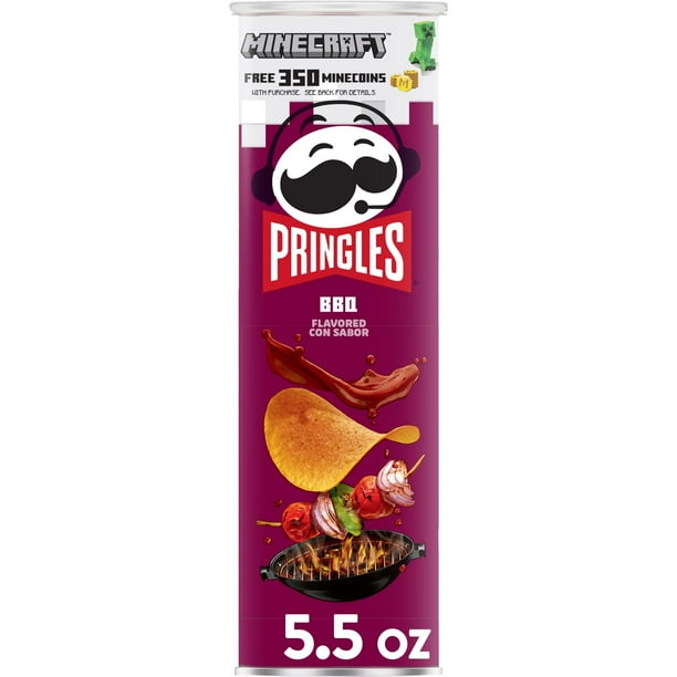 Pringles BBQ Potato Crisps Chips, 5.5 oz - Walmart.com