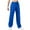 Blue, variant on Guluxicc Womens Wide Leg Athletic Pants Casual Drawstring Elastic Waist Pants with Zipper Pockets